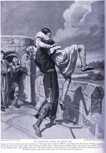 Śmierć Conana z Rouen AD1090 autorstwa Margaret Dovaston