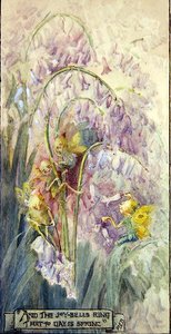 Pierścień Joy Bells (akwarela na pokładzie) autorstwa Margaret E. Bayliss
