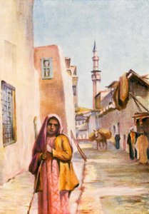 W Salehiyeh (kolorowa litografia) autorstwa Margaret Thomas