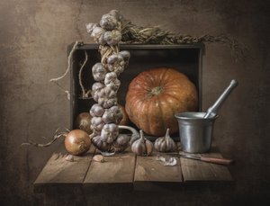 Wiejskie jesienne zbiory autorstwa Margareth Perfoncio
