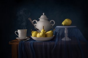 Harbowana herbata z gruszkami autorstwa Margareth Perfoncio