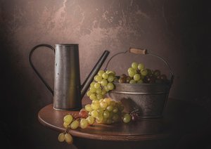 Zbiory winogron w stylu vintage autorstwa Margareth Perfoncio