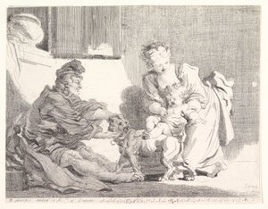Dziecko i buldog, 1778.