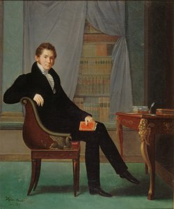 Portret Jacques-François Ancelot 1794-1854, 1819. autorstwa Marguerite Louise Virginie Ancelot