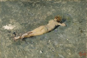 Akt na plaży w Portici, 1874