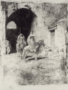 Casbah Guard w Tetouan autorstwa Marià Fortuny Marsal