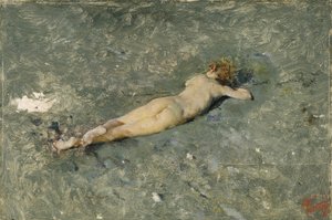 Nagość na plaży w Portici