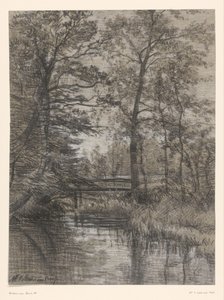 Staw w lesie autorstwa Maria Bilders van Bosse (signed by artist)