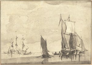 Pejzaż morski autorstwa Maria Catharina Prestel after Willem van de Velde the Younger
