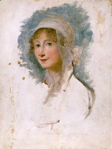 Portret Giulii Beccarii Manzoni (1762 - 1841), matki Alessandro Manzoni. Obraz Marii Cosway (1760 - 1838). Biblia Brery w Mediolanie.