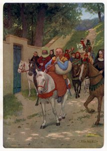 Canterbury Tales Chaucera: Miller odgrywa firmę z miasta (kolor lito)
