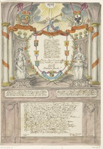 Wiersz dla księżniczki Wilhelminy na czterdzieste urodziny księcia Wilhelma V, 1788 autorstwa Maria Margaretha la Fargue