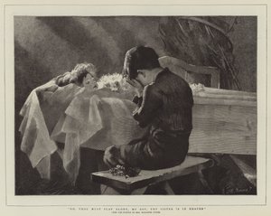 Idź, musisz grać sam, mój chłopcze, twoja siostra jest w niebie autorstwa Marianne Stokes