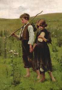 Bezdomny, 1885 autorstwa Marianne Stokes