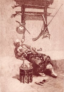Moor of Tanger (rycina) autorstwa Mariano (after) Fortuny
