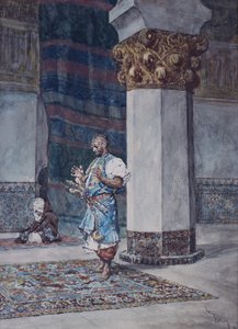 Kupiec modlący się w meczecie autorstwa Mariano Fortuny y Marsal