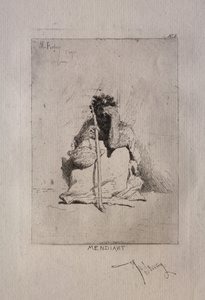 Żebrak autorstwa Mariano Fortuny y Marsal