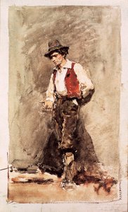 Kalabria. Akwarela Mariano Fortuny (1838-1874). 1868. Barcelona. Narodowe Muzeum Sztuki Katalonii.