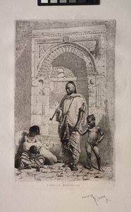 Rodzina Maroka autorstwa Mariano Fortuny y Marsal