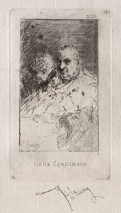 Dwóch kardynałów autorstwa Mariano Fortuny y Marsal
