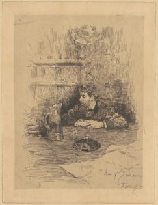 Ami Ed Zamacois (Eduardo Zamacois i Zabala) autorstwa Marià Fortuny