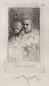 Kardynał Deaux. autorstwa Mariano José María Bernardo Fortuny y Carbó