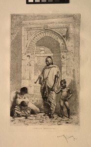 Rodzina marokańska, 1862. autorstwa Mariano José María Bernardo Fortuny y Carbó