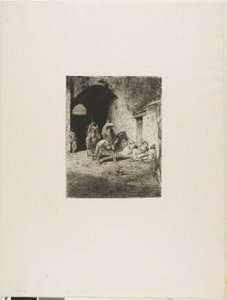 Strażnik kasby w Tetuanie autorstwa Mariano Fortuny y Marsal