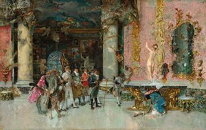 Wybór modelu, ok. 1866-74 (olej na panelu) autorstwa Mariano José María Bernardo Fortuny y Carbó