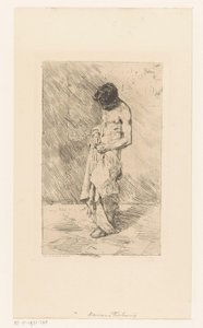 Stojący model męski autorstwa Mariano José María Bernardo Fortuny y Carbó