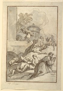 Rysunek, Studium świętego podczas zarazy, ok. 1790 r.