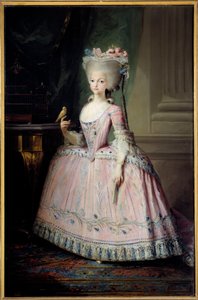 Portret w stopie – Carlota Joaquina (1775-1830) Infante z Hiszpanii i królowa Portugalii Obraz Mariano Maella (1739-1819) (ec.esp.) XVIII w. Słońce. 1,77x1,16 m Madryt, Muzeum Prado - Pełnowymiarowy portret Charlotte Joaquina (1775-1830) Księżniczka autorstwa Mariano Salvador de Maella