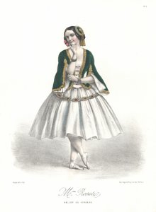 Włoska tancerka baletowa Carolina Rosati w balecie Adolphe Adama Le Corsaire w Operze Paryskiej