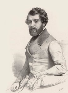 Portret kompozytora Federico Ricciego 1809-1877 , 1844.