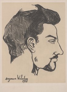 Portret Utrillo w profilu autorstwa Marie Clementine Valadon