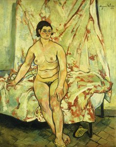 Akt usiadł na skraju łóżka; Akt siedzący na skraju łóżka, 1929