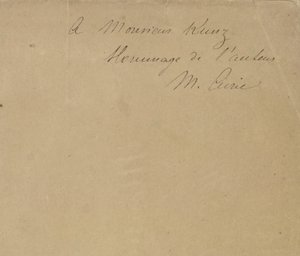Dla Monsieur Kunz Hołd od autorki M. Curie. autorstwa Marie Curie