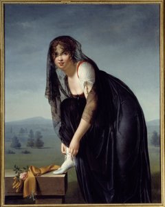 Studium kobiety po naturze, zwane też portretem Madame Subtra. Obraz Marie Denise Villers (1772-1821) autorstwa Marie-Denise Villers