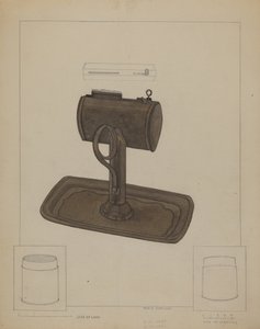 Lampa i sitko do łoju, ok. 1930 r. 1936.