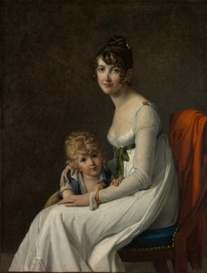 Madame Philippe Panon Desbassayns de Richemont... i jej syn, Eugène 1800-1859, 1802.