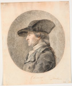 Portret J.F. Klemensa. Profil po lewej
