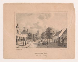 Widok wsi w Amerongen Hoogerwerf we wsi Amerongen (tytuł na obiekcie) autorstwa Marinus Adrianus van Straten