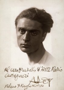Portret malarza Roberto Aloy, 7.06.1921 (zdjęcie czarno-białe) autorstwa Mario Castagneri
