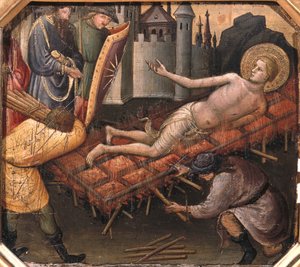 Męczeństwo św. Wawrzyńca (tempera na panelu)