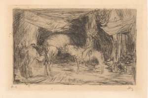 Bazar w Smyrnau autorstwa Marius Bauer (signed by artist)