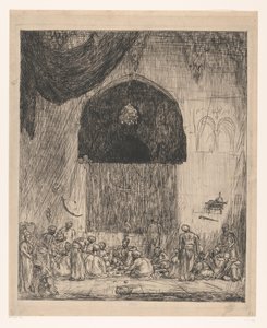 Jedzenie orientalnych mężczyzn autorstwa Marius Bauer (signed by artist)