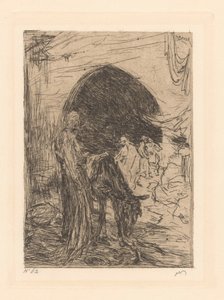 Kierowca osła w Konstantynopolu autorstwa Marius Bauer (signed by artist)