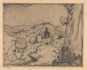 Widok na orientalne miasto w dolinie autorstwa Marius Bauer (signed by artist)
