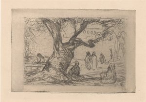 Figurki pod drzewem autorstwa Marius Bauer