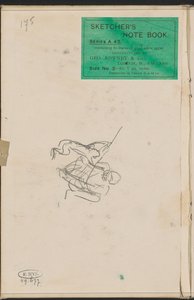 Gehockter Mann mit einem Affen autorstwa Marius Bauer